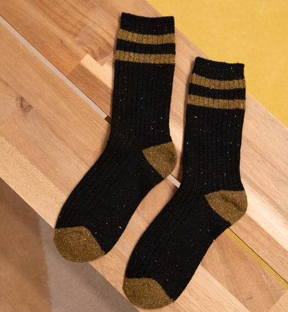 Two-Tone Confetti Wool Socks