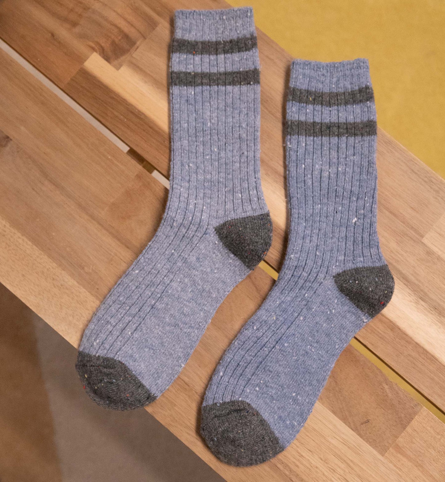 Two-Tone Confetti Wool Socks