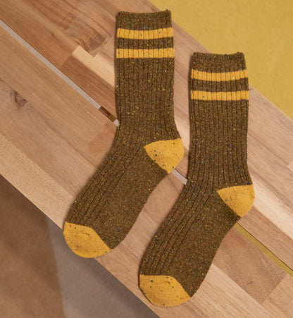 Two-Tone Confetti Wool Socks