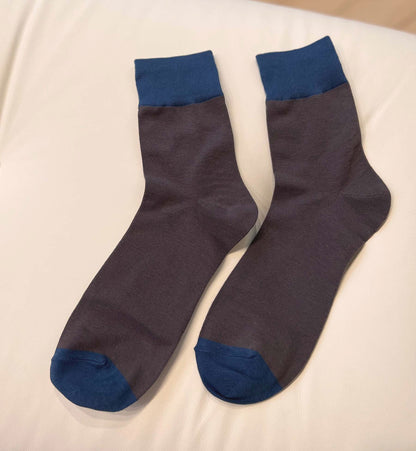 Two-Color Crew Socks