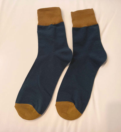 Two-Color Crew Socks