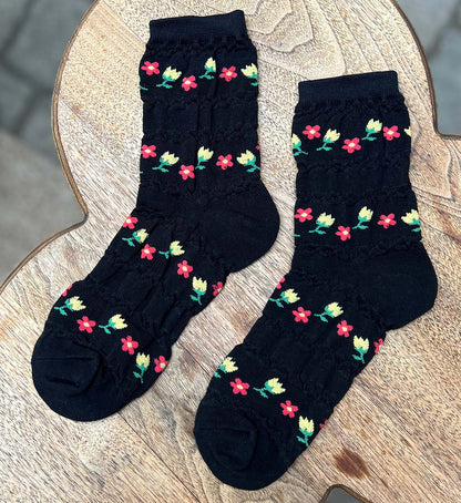 Vintage Floral Socks