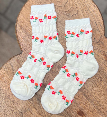 Vintage Floral Socks